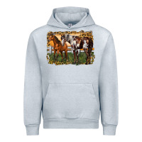 Heather Grey 2 horses at the ranch Urban Hoodie - LillyAllenDesigns