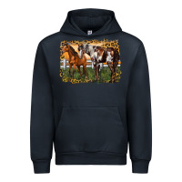 Navy 2 horses at the ranch Urban Hoodie - LillyAllenDesigns
