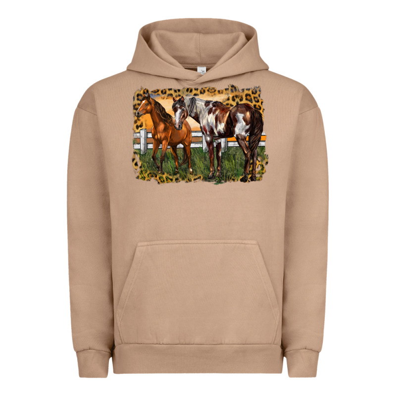 2 Horses At The Ranch Urban Hoodie by LillyAllenDesigns | Teevron