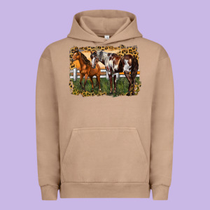 2 Horses At The Ranch Urban Hoodie Designed By Lillyallendesigns
