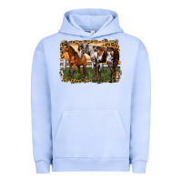 Pigment Grape Ice 2 horses at the ranch Urban Hoodie - LillyAllenDesigns