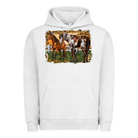 Pigment Lunar Rock 2 horses at the ranch Urban Hoodie - LillyAllenDesigns