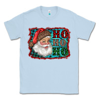 Dusty Blue Santa Ho Ho Ho Classic Tee - RanaPortraitStore