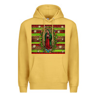 Antique Gold our lady of Guadalupe Christmas Premium Hoodie - Jasminsmagicworld