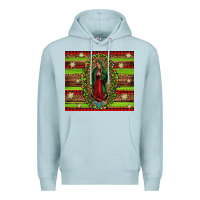 Blue Mist our lady of Guadalupe Christmas Premium Hoodie - Jasminsmagicworld