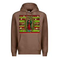 Chestnut our lady of Guadalupe Christmas Premium Hoodie - Jasminsmagicworld