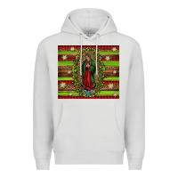 Dove Grey our lady of Guadalupe Christmas Premium Hoodie - Jasminsmagicworld