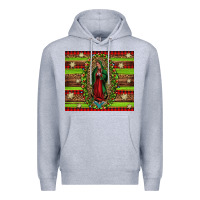 Heather Grey our lady of Guadalupe Christmas Premium Hoodie - Jasminsmagicworld