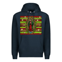 Navy our lady of Guadalupe Christmas Premium Hoodie - Jasminsmagicworld