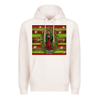 Pale Pink our lady of Guadalupe Christmas Premium Hoodie - Jasminsmagicworld