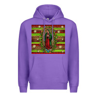 Purple our lady of Guadalupe Christmas Premium Hoodie - Jasminsmagicworld
