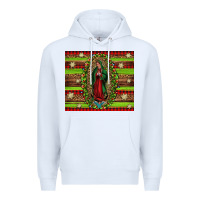 White our lady of Guadalupe Christmas Premium Hoodie - Jasminsmagicworld