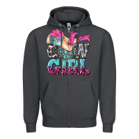 Smoke cow girl Zipper Hoodie - texasbilliewilder