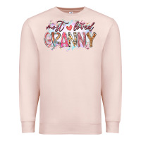 Pale Pink most loved granny Premium Sweatshirt - RacoonDesign