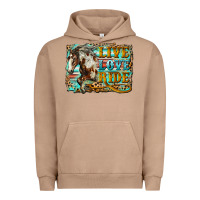 Pigment Burro live love ride horse Urban Hoodie - LillyAllenDesigns
