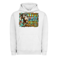 Pigment Lunar Rock live love ride horse Urban Hoodie - LillyAllenDesigns