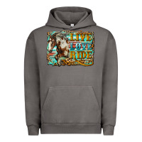 Pigment Tornado live love ride horse Urban Hoodie - LillyAllenDesigns