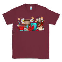 Burgundy Nurse coffee cups Classic Tee - texasbilliewilder