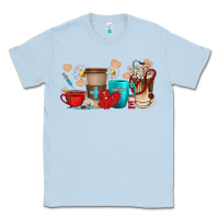 Dusty Blue Nurse coffee cups Classic Tee - texasbilliewilder