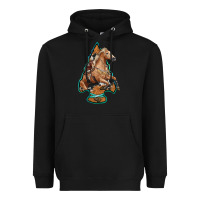 Black arrowhead horse, Heavyweight Hoodie - RanaPortraitStore