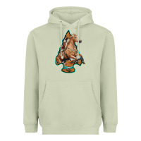 Matcha arrowhead horse, Heavyweight Hoodie - RanaPortraitStore