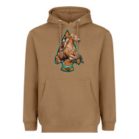 Toasted Coconut arrowhead horse, Heavyweight Hoodie - RanaPortraitStore