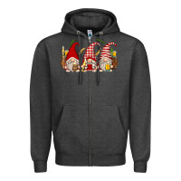 Charcoal Heather beer gnomes Zipper Hoodie - Zillion Design Studio