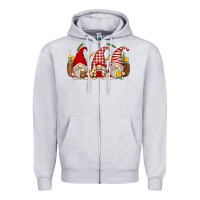 Heather Grey beer gnomes Zipper Hoodie - Zillion Design Studio
