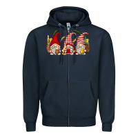 Navy beer gnomes Zipper Hoodie - Zillion Design Studio