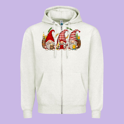 Beer Gnomes Zipper Hoodie Designed By Zillion Design Studio