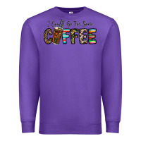 Purple i could go for some coffee Premium Sweatshirt - CowhideDigitalArt
