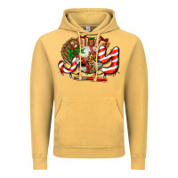Vintage Mustard joy with baseball and christmas gift and candies Vintage Hoodie - AdoDesignShop