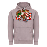 Vintage Zinc joy with baseball and christmas gift and candies Vintage Hoodie - AdoDesignShop