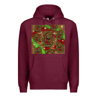 Burgundy our lady of Guadalupe Christmas Premium Hoodie - Jasminsmagicworld