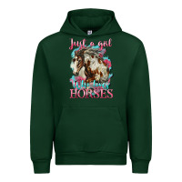 Forest Green just a girl who loves horses mustang Urban Hoodie - LillyAllenDesigns