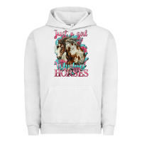 Pigment Lunar Rock just a girl who loves horses mustang Urban Hoodie - LillyAllenDesigns