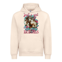 Sandshell just a girl who loves horses mustang Urban Hoodie - LillyAllenDesigns