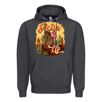 Smoke cowgirl actin up Zipper Hoodie - texasbilliewilder