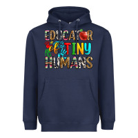 Navy educator of tiny humans Heavyweight Hoodie - Zillion Design Studio