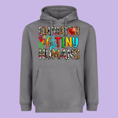 Educator Of Tiny Humans Heavyweight Hoodie Designed By Zillion Design Studio