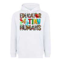 White educator of tiny humans Heavyweight Hoodie - Zillion Design Studio