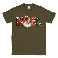 Army Green Western Noel Santa Claus Classic Tee - RanaPortraitStore
