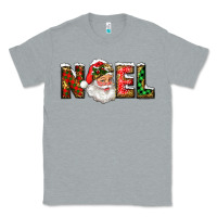 Heather Grey Western Noel Santa Claus Classic Tee - RanaPortraitStore