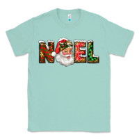 Seafoam Western Noel Santa Claus Classic Tee - RanaPortraitStore