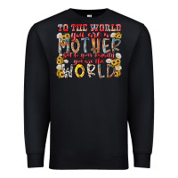 Black mother world Premium Sweatshirt - RacoonDesign