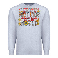 Heather Grey mother world Premium Sweatshirt - RacoonDesign