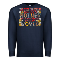 Navy mother world Premium Sweatshirt - RacoonDesign