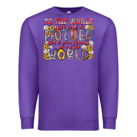 Purple mother world Premium Sweatshirt - RacoonDesign