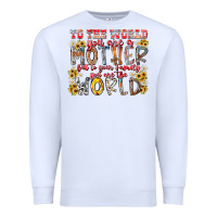 White mother world Premium Sweatshirt - RacoonDesign