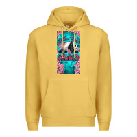 Antique Gold just a girl who loves pandas Premium Hoodie - LillyAllenDesigns